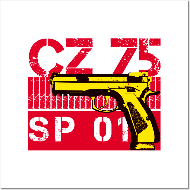 Handgun CZ 75 SP 01 Wall Art by Aim For The Face